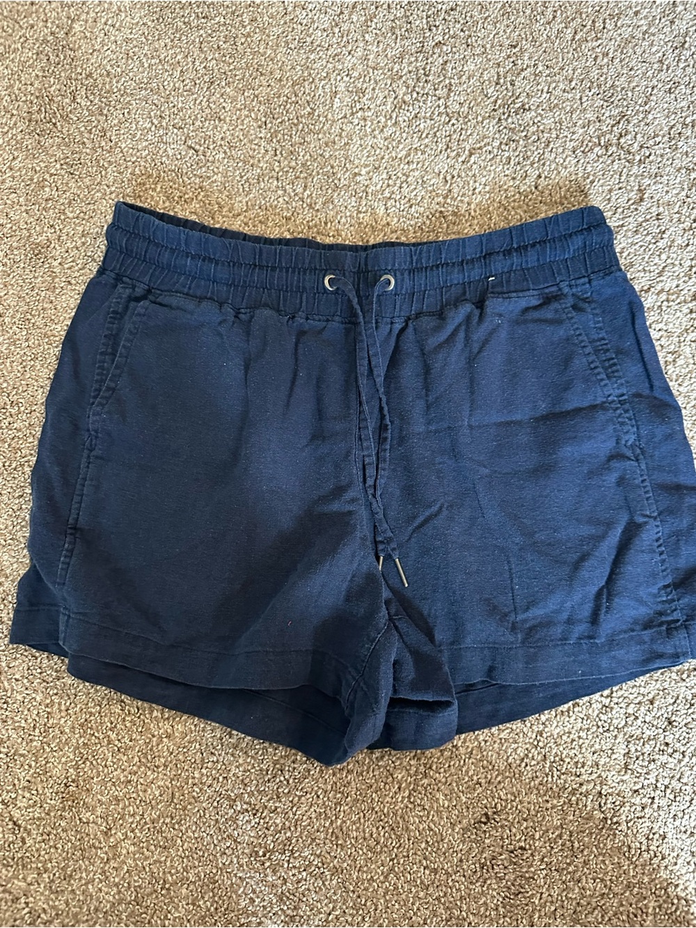 GAP Women's Dark Blue Drawstring Athletic Shorts